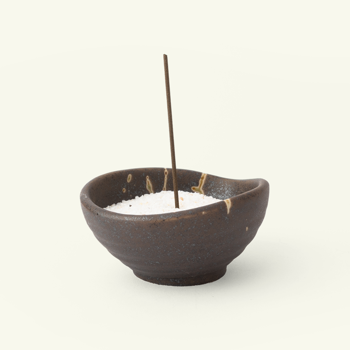 Funagata Ceramic Japanese Incense Holder With Marble Sand