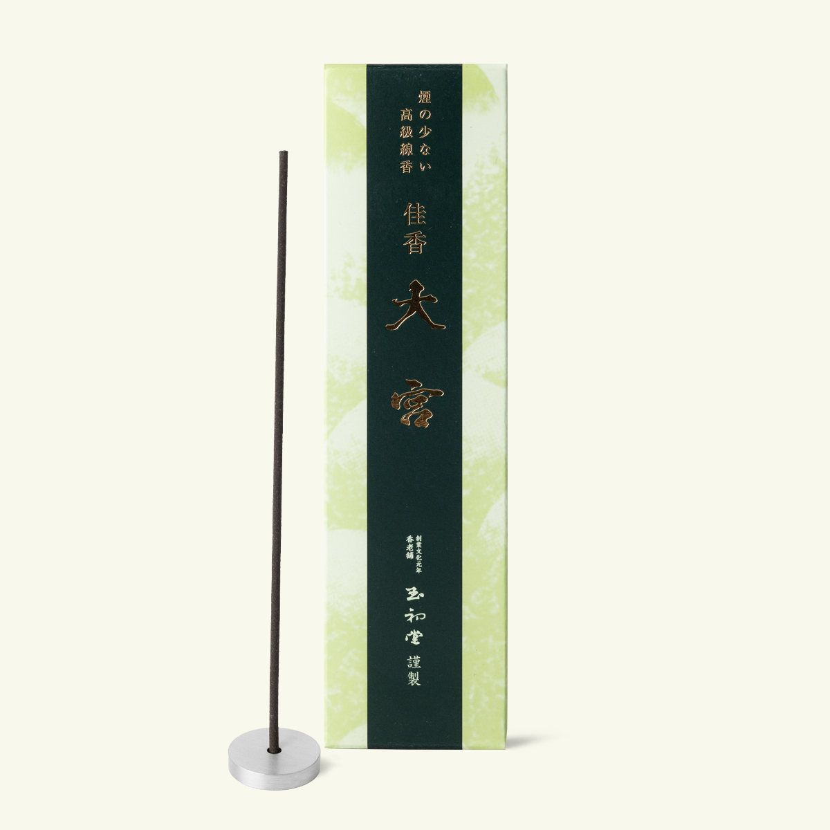Gyokushodo Kako Omiya hinoki cypress low smoke Japanese incense, 100 sticks