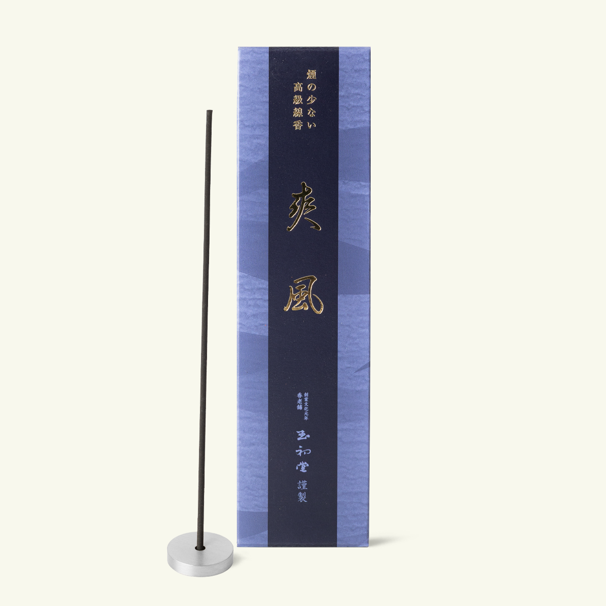 Gyokushodo Sofu black tea scented low smoke Japanese incense, 100 sticks