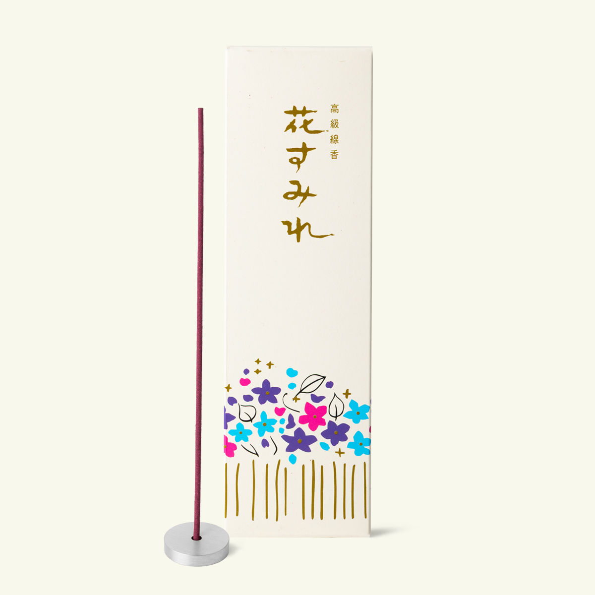 Gyokushodo Hana Sumire Violet Japanese incense sticks, 100-stick pack