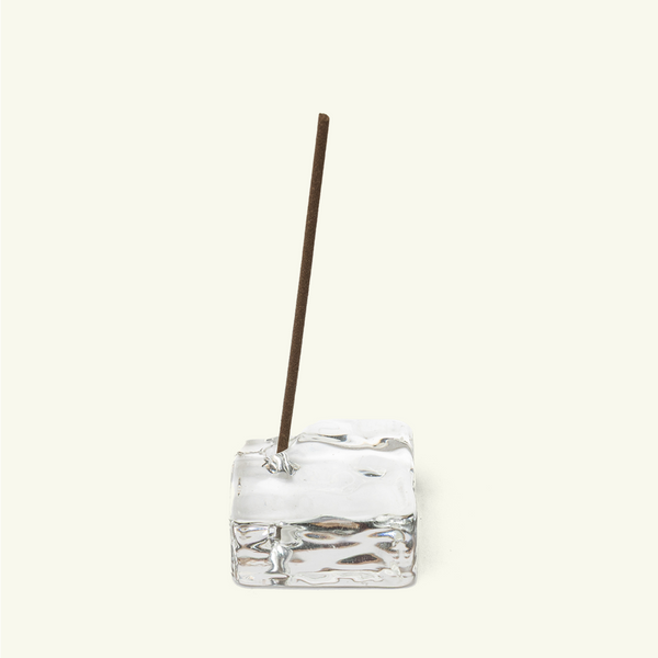 Kousaido Clear Glass Incense Holder | Minimal Japanese Design