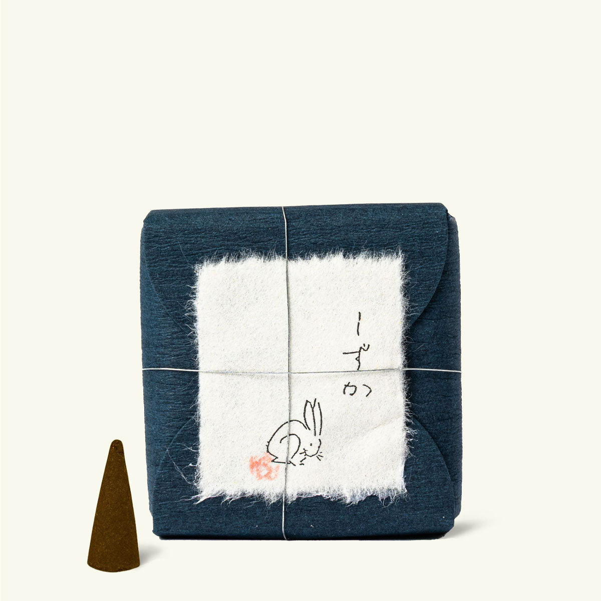 Japanese incense cones by Kousaido with cedarwood, oakmoss and musk notes in Shizuka packaging