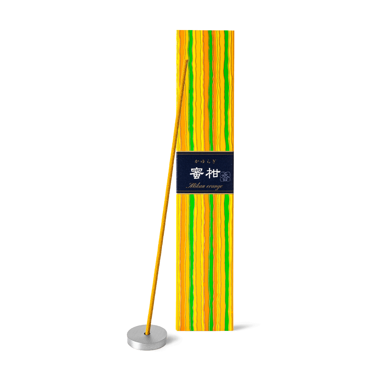 Nippon Kodo Kayuragi Mikan Orange incense sticks – refreshing Japanese incense with sweet, citrusy mikan orange fragrance for a bright home atmosphere - Sensing