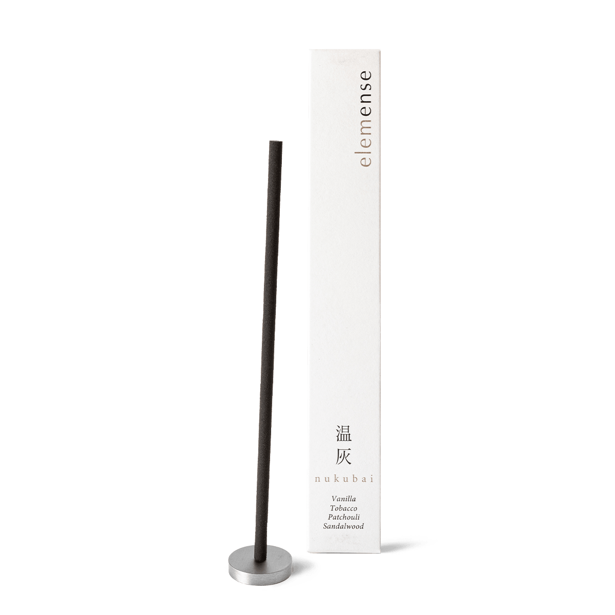 Buy Elemense Nukubai incense in the UK – Japanese incense sticks with soft, comforting notes of sandalwood and patchouli. Ideal for relaxation, slow evenings, and mindful rituals. Available online with UK-wide delivery - by Sensing.