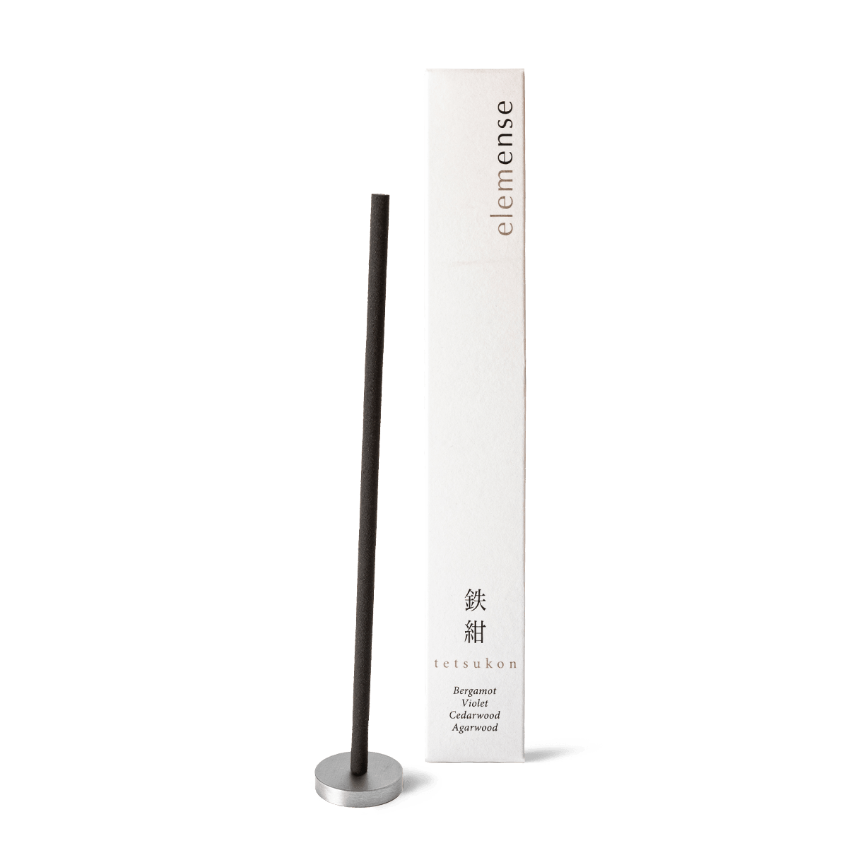 Buy Elemense Tetsukon incense in the UK – Japanese incense sticks with smoky, herbal notes of vetiver and agarwood. Ideal for grounding rituals, meditation, and calm spaces. Available online with UK delivery - by Sensing. 