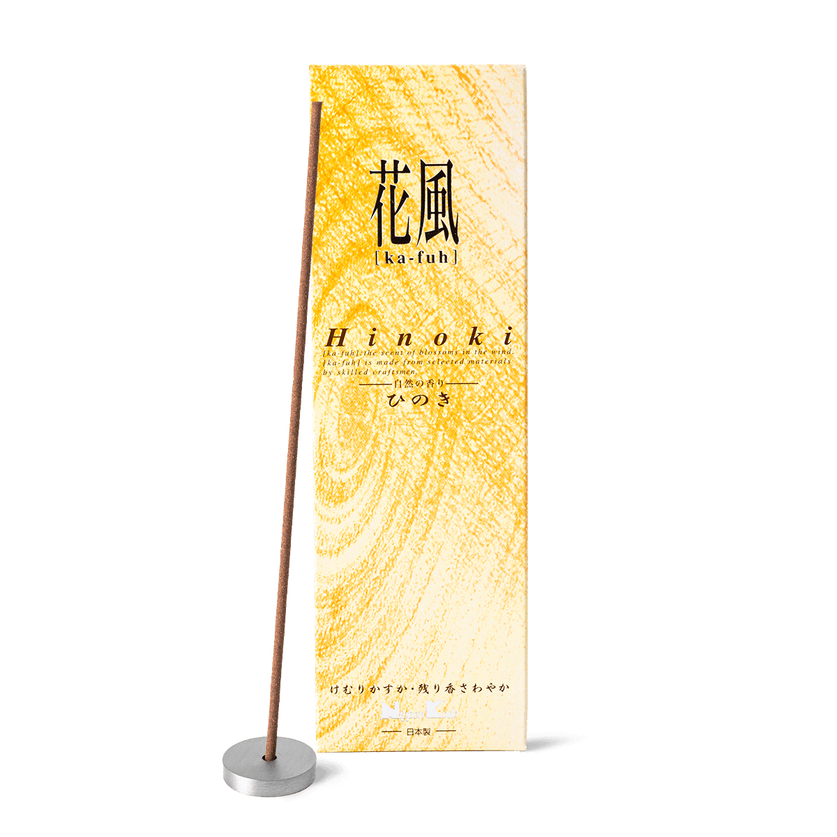 Shop Nippon Kodo Ka-Fuh Hinoki incense in the UK – fresh Japanese incense with the clean, woody aroma of cypress. Perfect for creating a calming, forest-like atmosphere at home. Available online with UK delivery by Sensing.