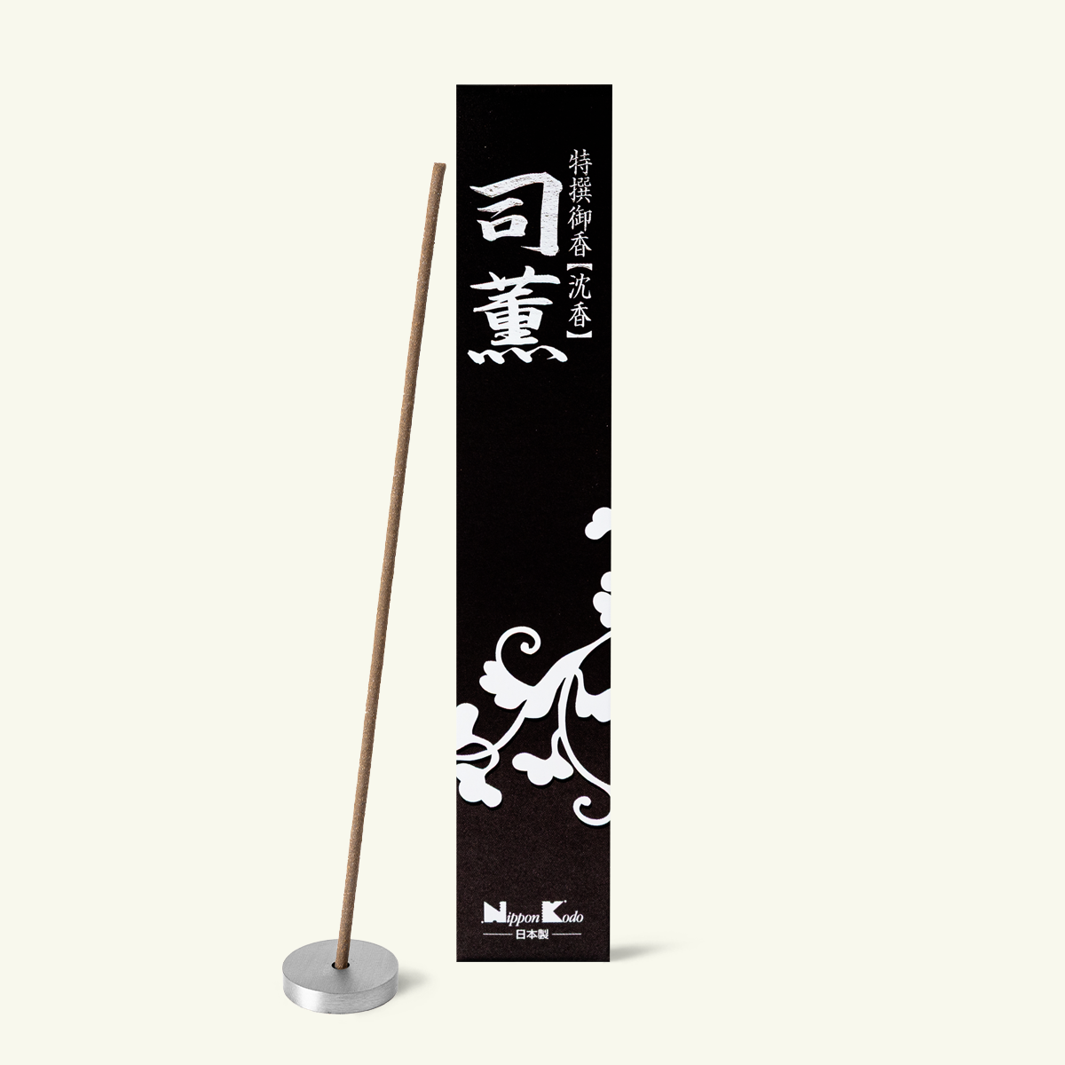 Nippon Kodo Shikun Jinkoh Aloeswood Japanese incense sticks with 80 sticks, featuring a warm woody aloeswood fragrance for meditation, relaxation and daily rituals