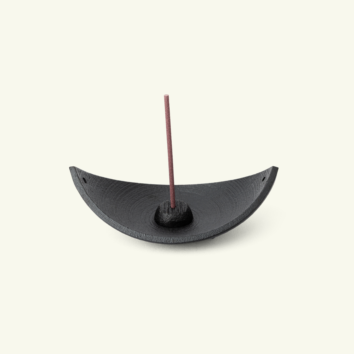 Small Japanese Cast Iron Incense Holder – Sasabune Bamboo Leaf Boat