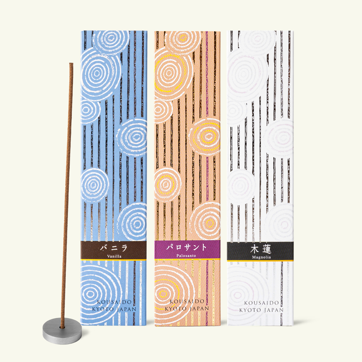 Morning to Evening Incense Set - Magnolia, Palo Santo & Vanilla - Curated by Sensing