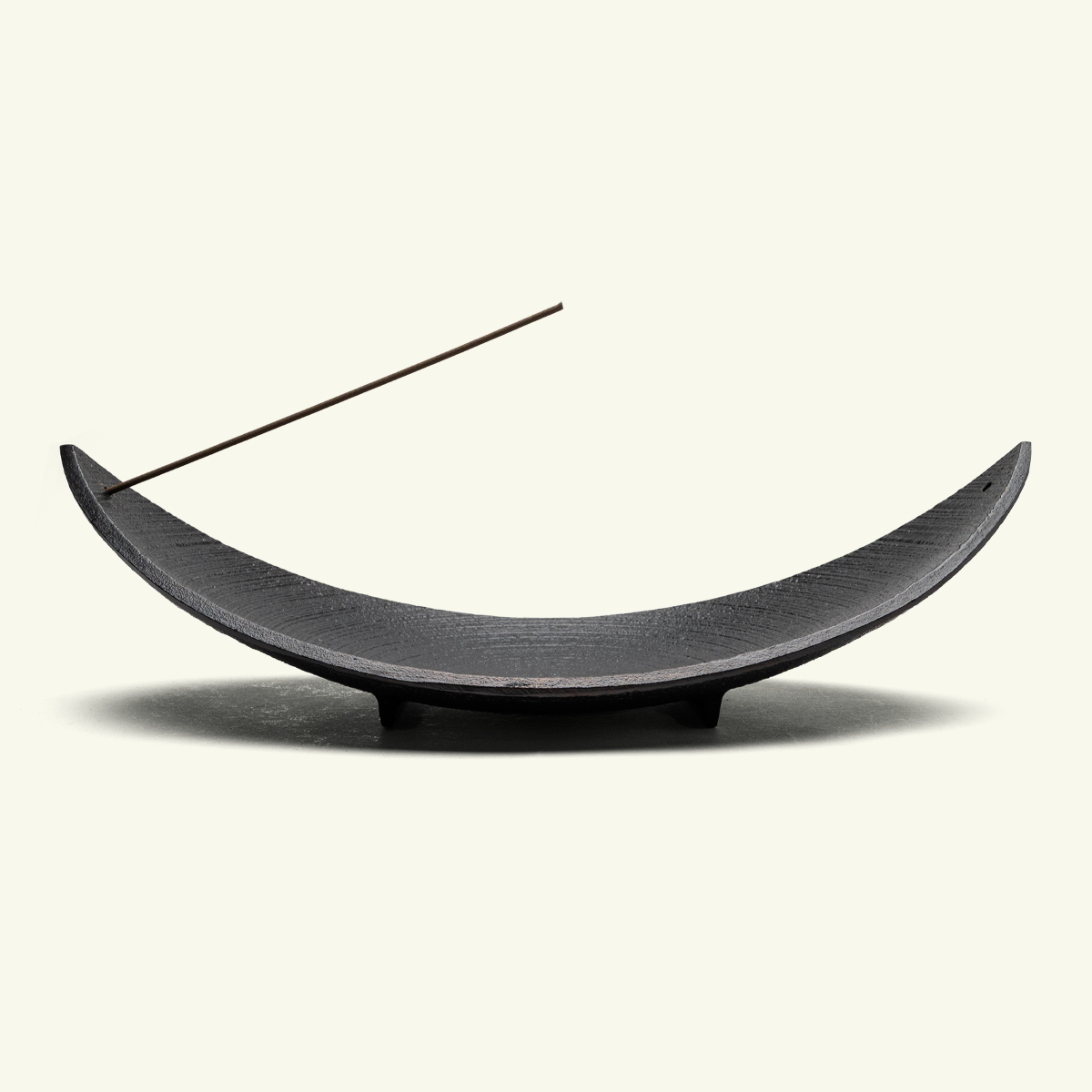 Sasabune Bamboo Leaf Boat Cast Iron Incense Holder
