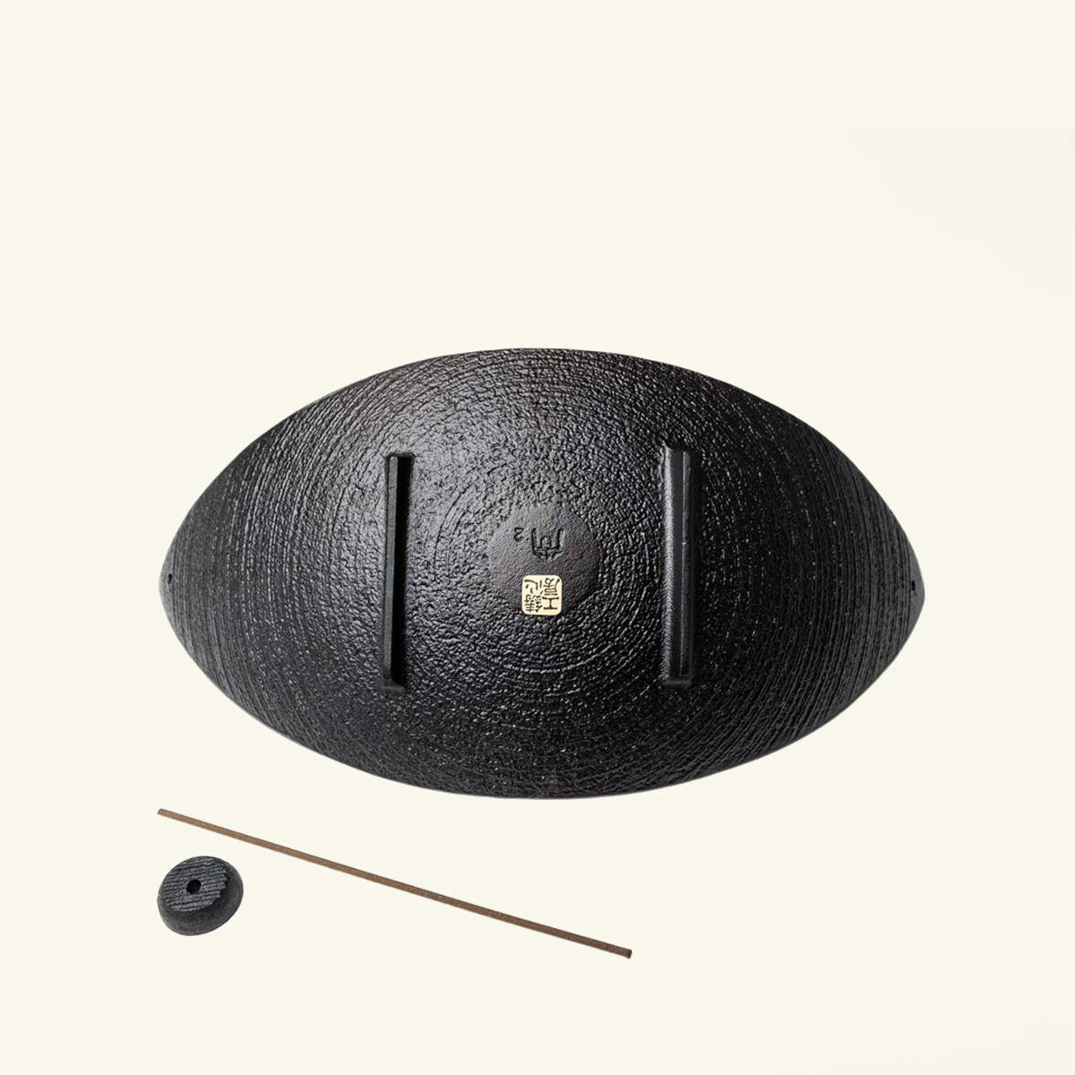 Large Japanese Cast Iron Incense Holder – Sasabune Bamboo Leaf Boat