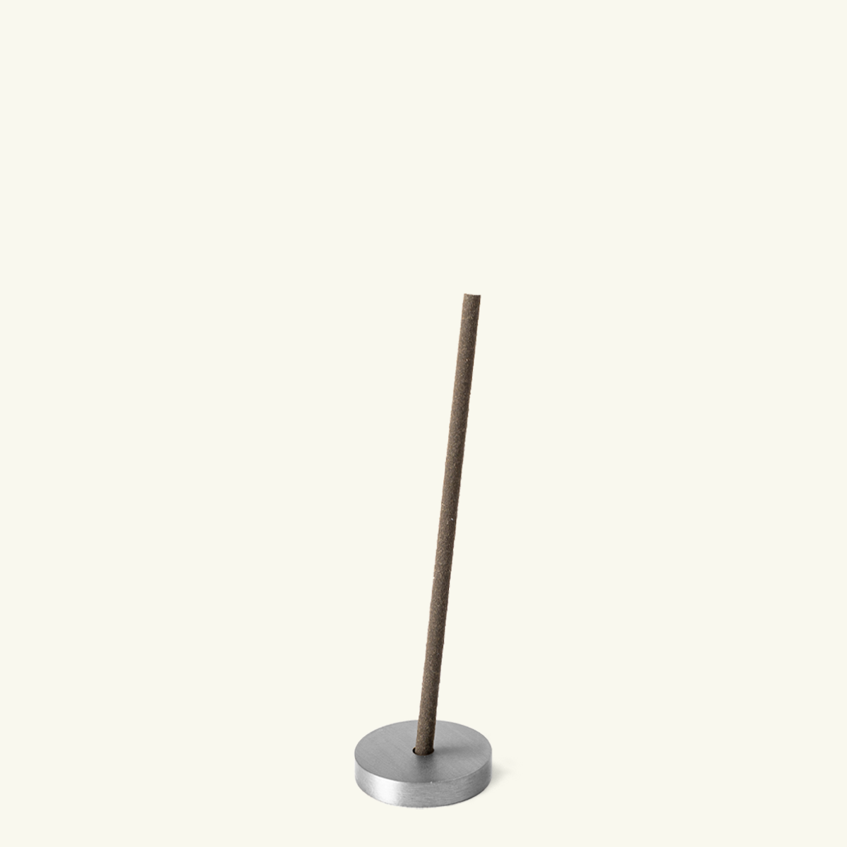 Mini silver incense holder for Japanese incense sticks, minimalist brass holder for thin stick incense