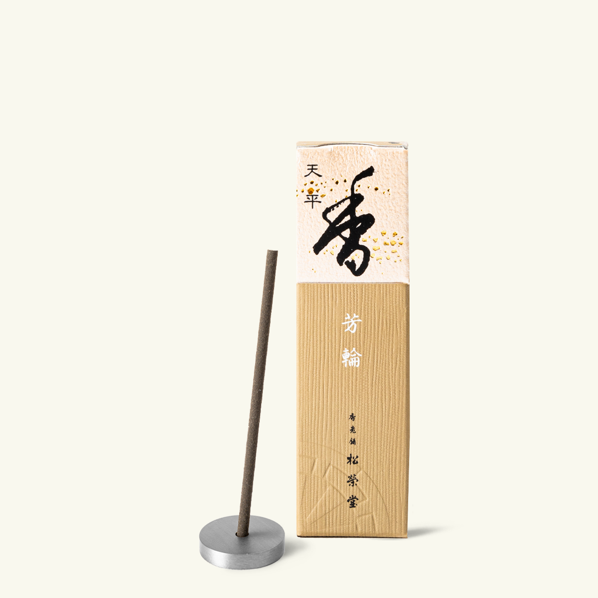Shoyeido Horin Tenpyo (Peaceful Sky) Japanese incense sticks with rare Kyara agarwood and spices, luxury low smoke incense, 20 sticks with holder, made in Japan